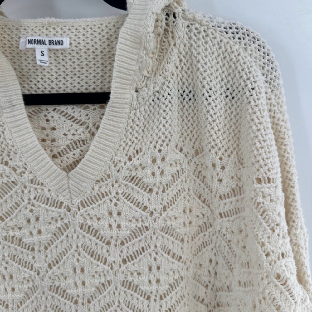 The Normal Brand Colleen Women's Cream Sweater - Picture 4 of 7